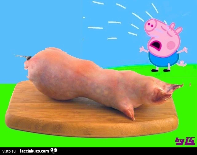 Peppa Pig piange per lo zampone