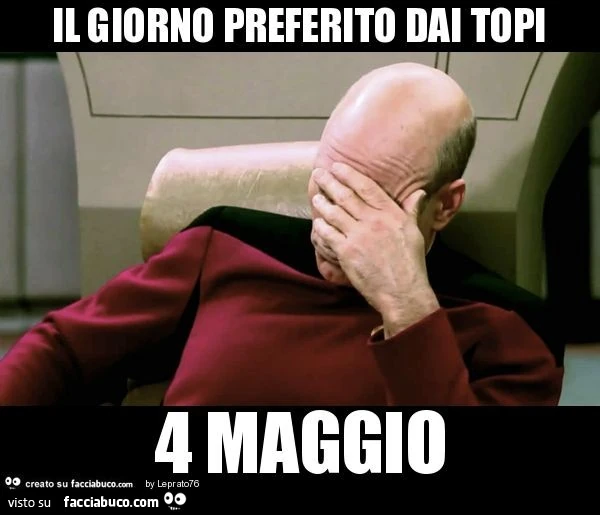 Il giorno preferito dai topi 4 maggio