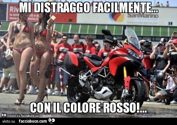 Mi distraggo facilmente… con il colore rosso