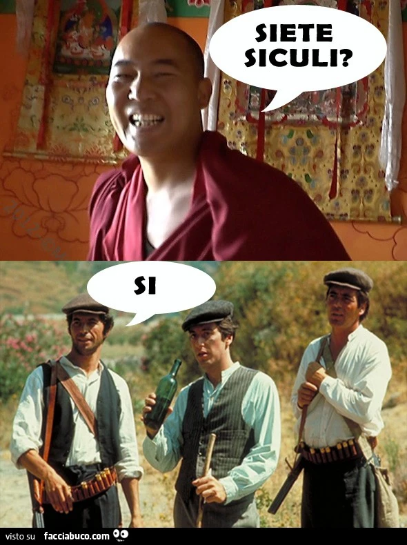 Siete siculi? Si