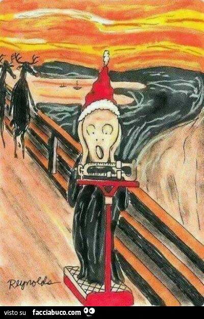 L'Urlo di Munch dopo che si è pesato