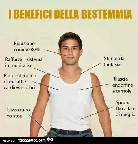 I benefici della bestemmia