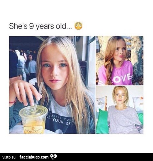 Questa bambina ha 9 anni