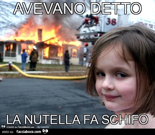 Avevano detto la nutella fa schifo
